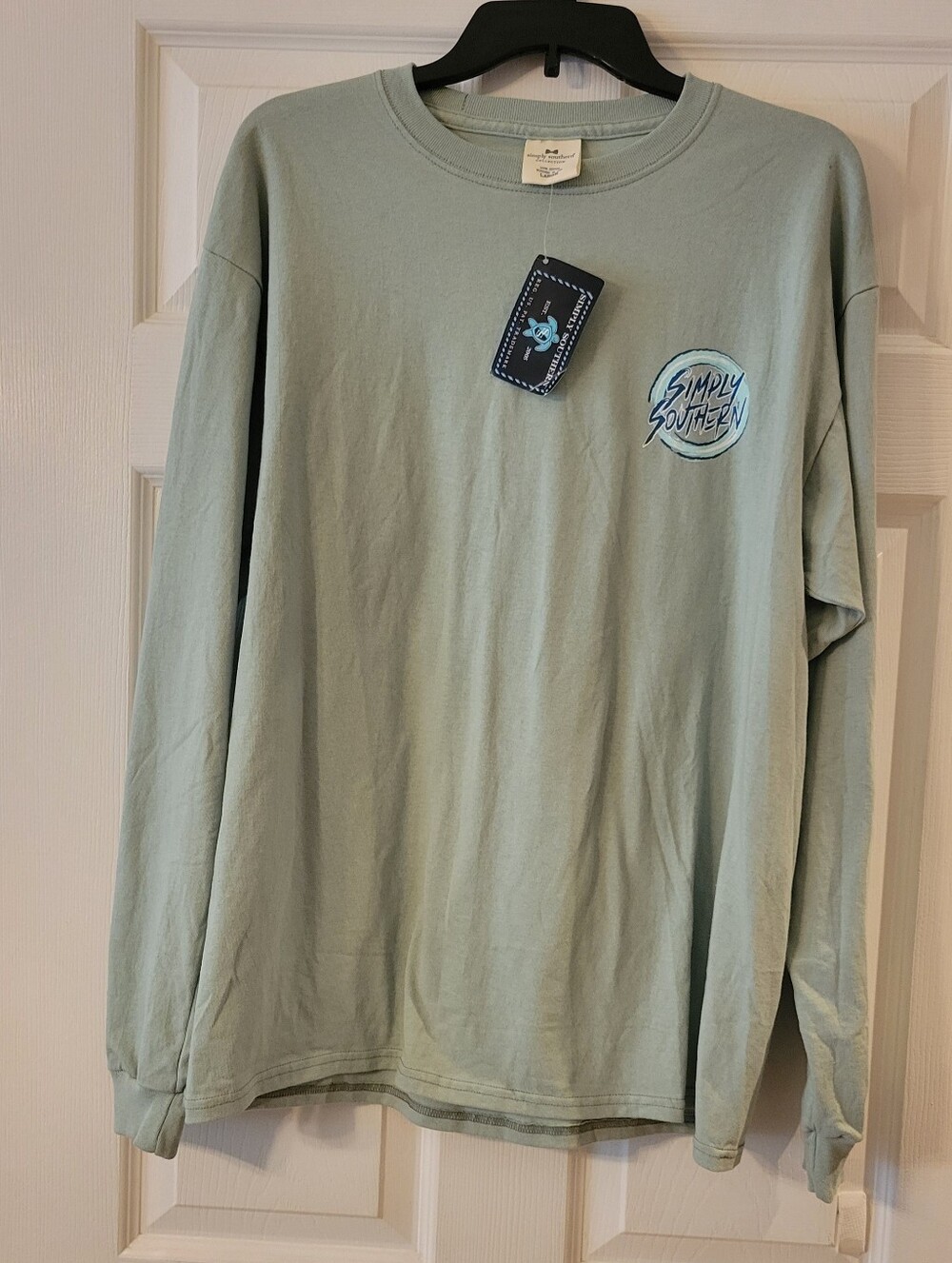 Simply Southern Long Sleeve Tee in Seafoam Green